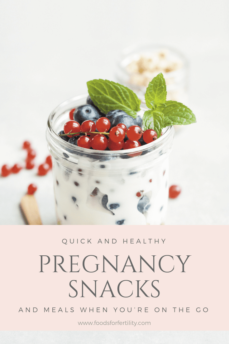 Quick and Healthy Pregnancy Snacks and Pregnancy Meal Ideas on the Go